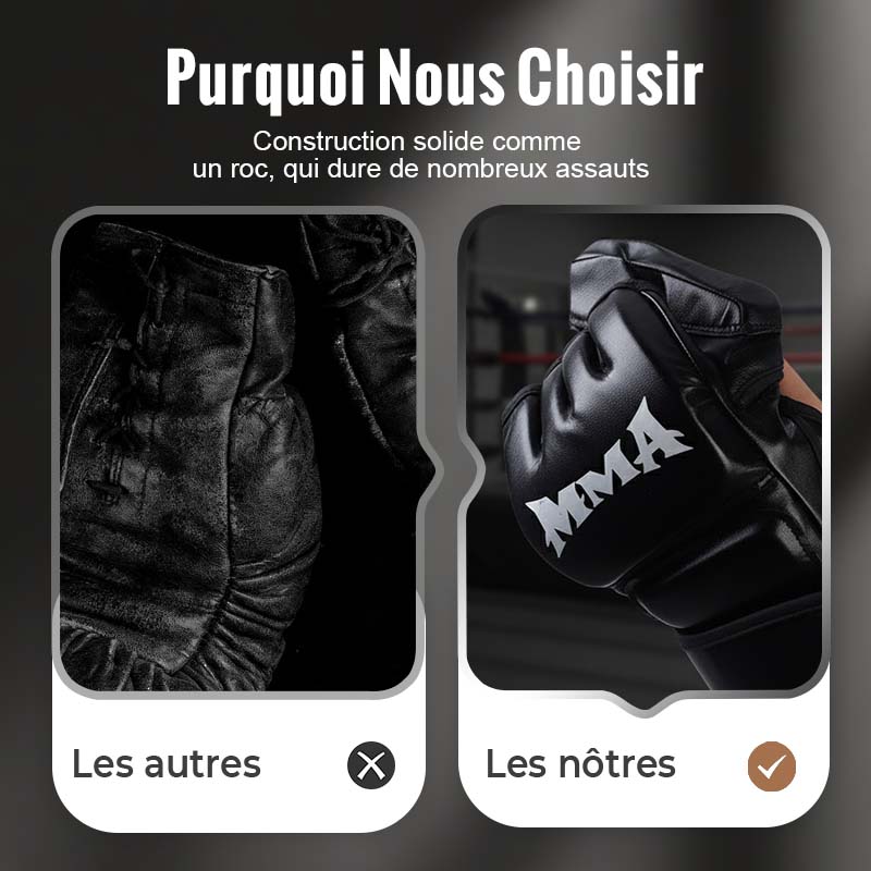 Boxing Gloves With Wrist Support And Shock Absorption