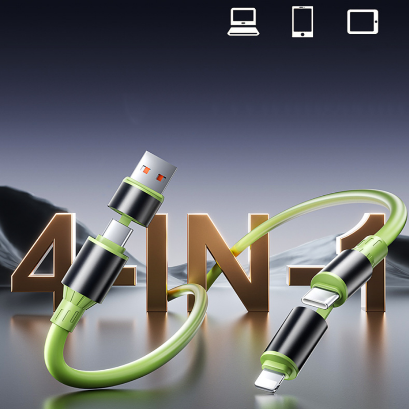 4-in-1 Universal 240W Fast-Charging Cable
