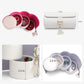 Cylindrical three-layer storage jewelry box