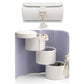 Cylindrical three-layer storage jewelry box