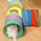 Colorful Collapsible Cat Tunnel