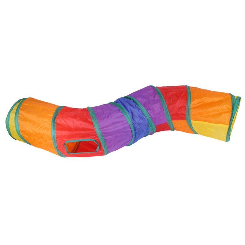 Colorful Collapsible Cat Tunnel