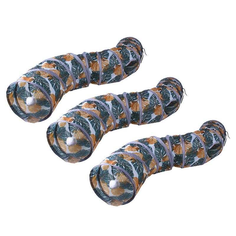 Colorful Collapsible Cat Tunnel