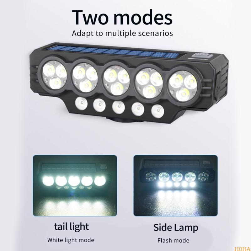 Solar & USB Rechargeable Bicycle Light