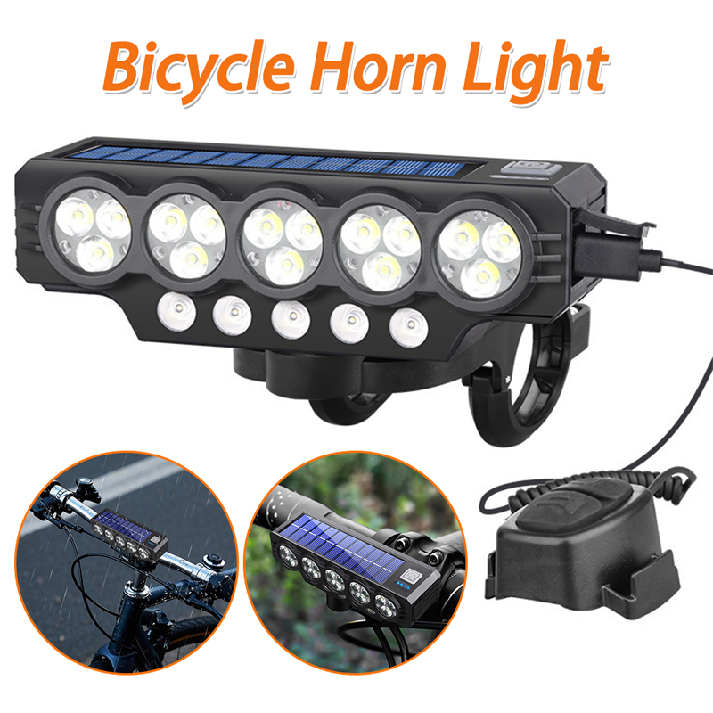 Solar & USB Rechargeable Bicycle Light
