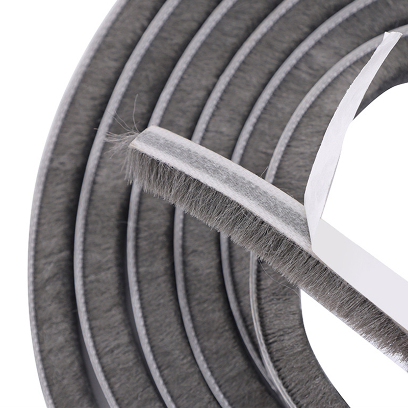 Self-Adhesive Brush Weatherstrip for Door Gaps