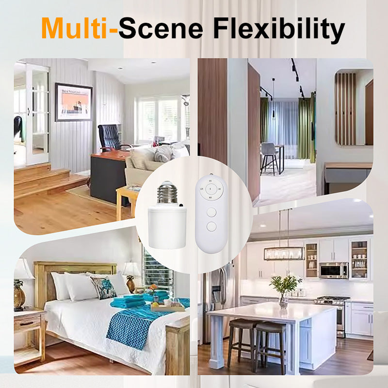 Wireless Remote Control E27 Lamp Holder Socket Kit