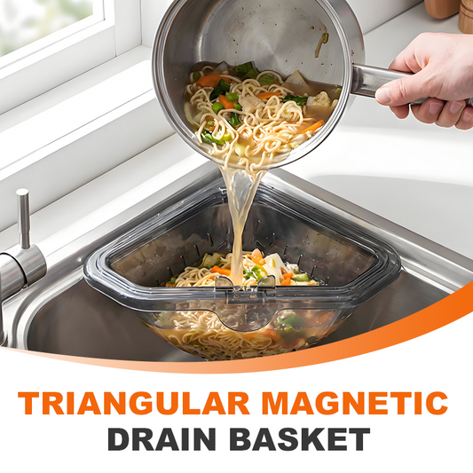 Triangular Magnetic Drain Basket