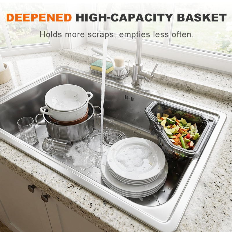 ⏰Limited-time offer available now!💧Triangular Magnetic Drain Basket🌟