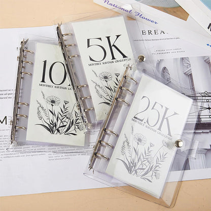 12-Month Envelopes Money Saving Challenge Binder