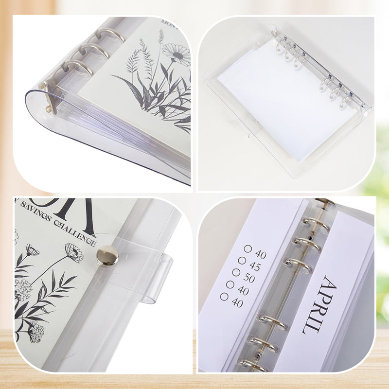 12-Month Envelopes Money Saving Challenge Binder