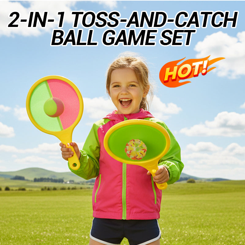 2-In-1 Toss-and-Catch Ball Game Set