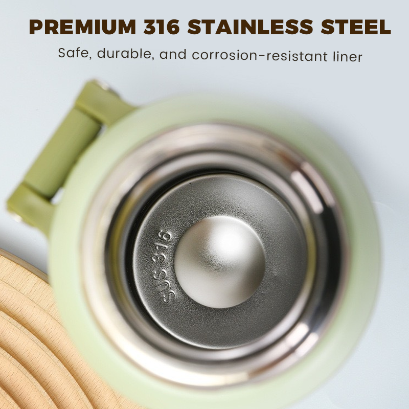 🏆Flash Sale 50% OFF⚡5K+ SOLD! 💥Stainless Steel Vacuum Insulated Bottle with Lidded Cup