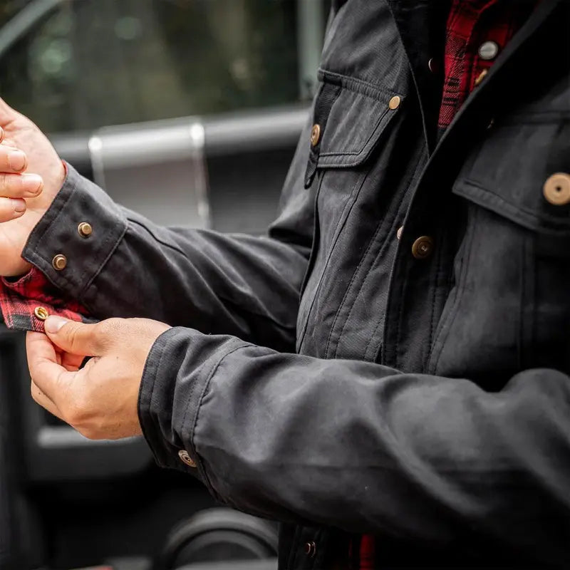 Men’s Flannel-Lined Western Snap Jacket