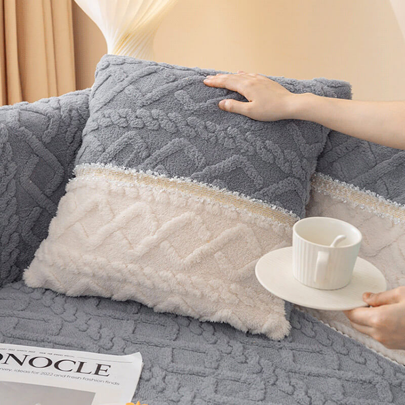 Anti Slip Fleece Sofa Cover