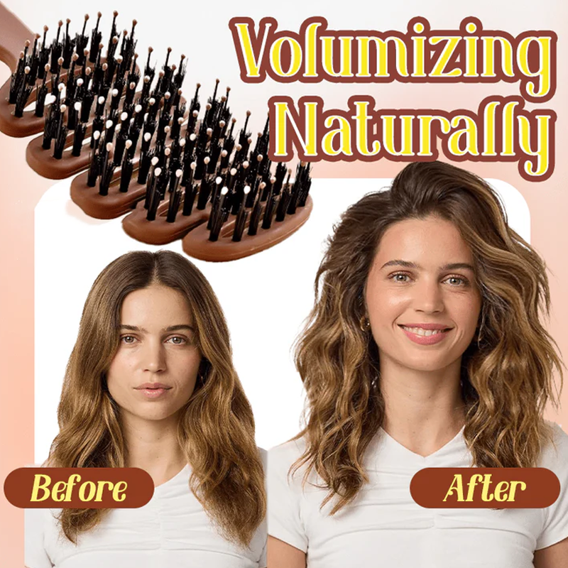 Gentle Scalp Massage Natural Volumizing Hair Brush