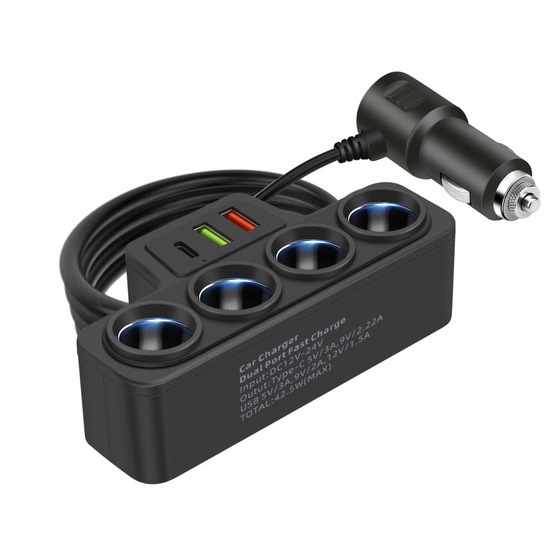 💥 50% OFF FLASH SALE! 7-in-1 Cigarette Lighter Adapter – Fast Charging + 4 USB Ports ⚡🚗 【Limited Time】