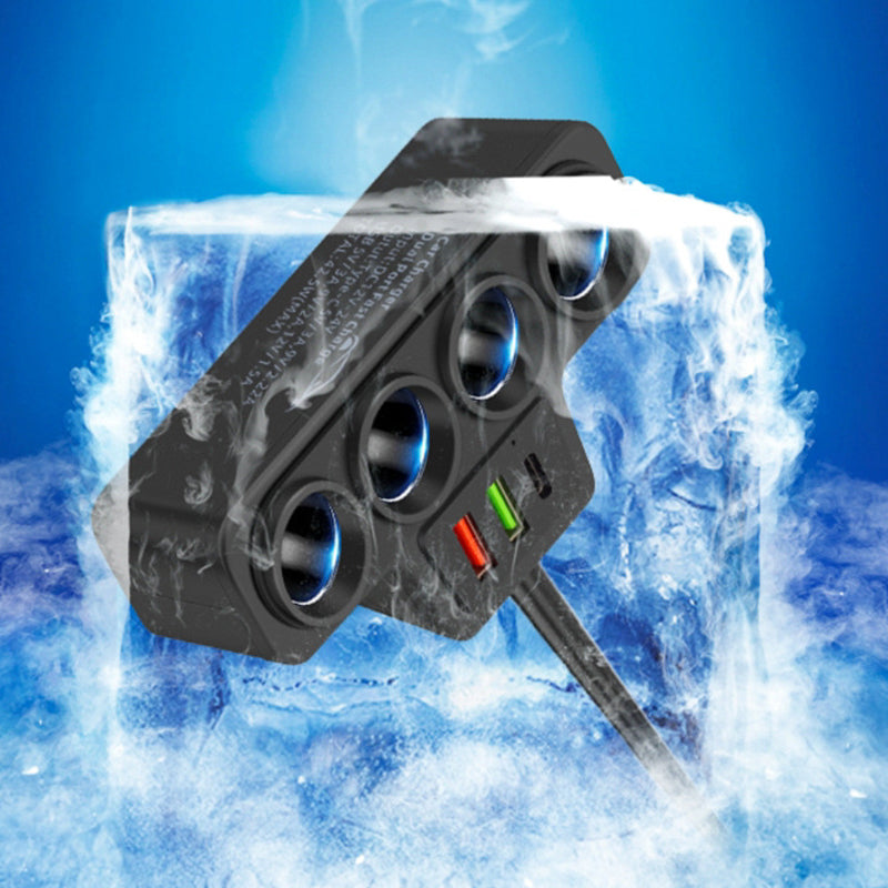 💥 50% OFF FLASH SALE! 7-in-1 Cigarette Lighter Adapter – Fast Charging + 4 USB Ports ⚡🚗 【Limited Time】