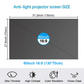 Foldable Anti-Light Projector Screen