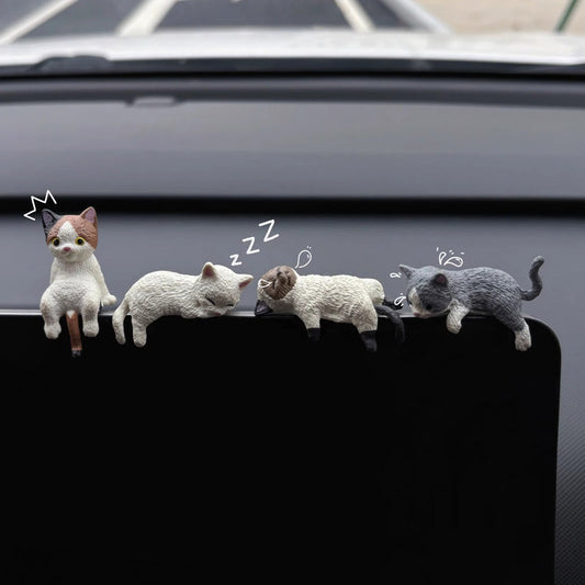 Adorable Cat Decoration for Car Dashboard
