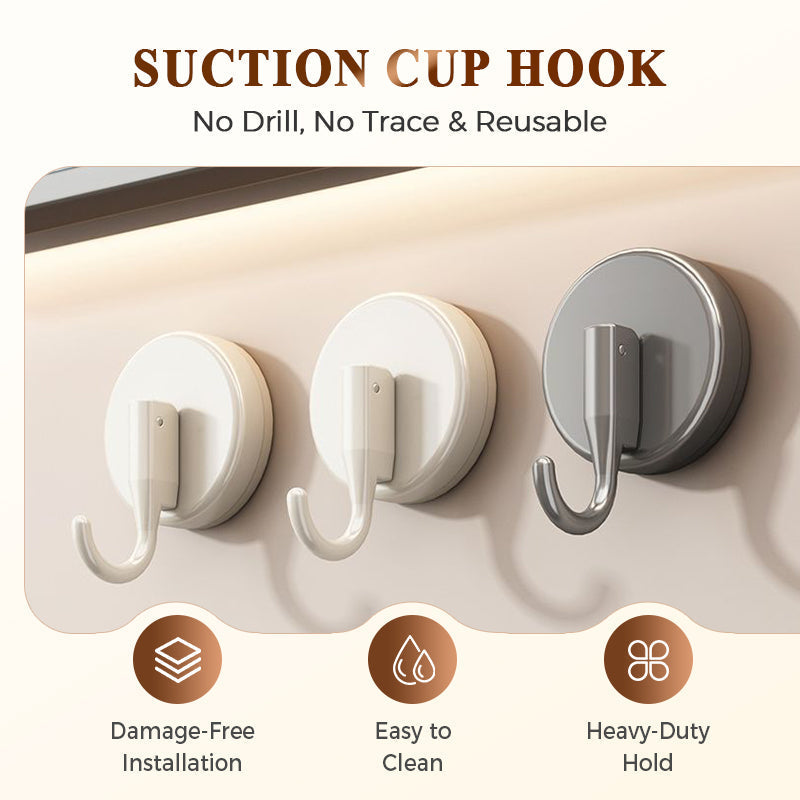 📢📢Buy 1 get 1 free !! ⏰Seamless and flexible✨ Pull to hang—no drilling required!🎈 Super-strong suction cup hooks—use them anywhere!