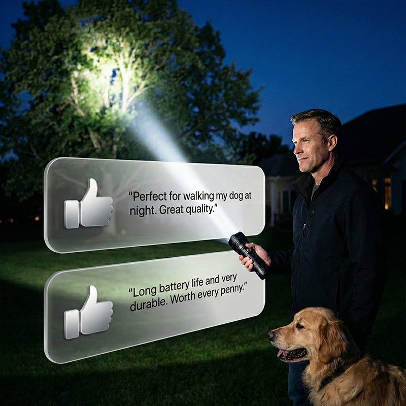 🔥🎁New arrival 50% OFF💥🔥🎁Rechargeable P50 LED Flashlight with Adjustable Zoom