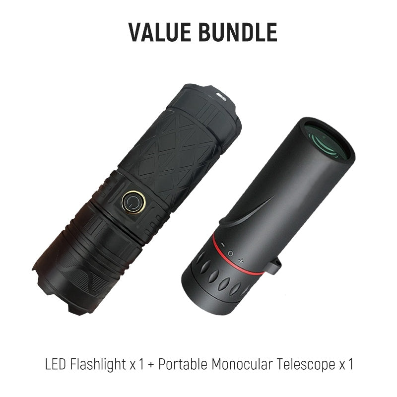 🔥🎁New arrival 50% OFF💥🔥🎁Rechargeable P50 LED Flashlight with Adjustable Zoom