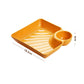 Snack and Appetizer Plate with Sauce Holder