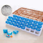 💊📅 Daily 31-Day Pill Organizer Travel Case – 🔒📦 4-Week Medication Box with Compartments & Labels, Ideal for Weekly Planning, Vacations & Seniors, Compact Storage