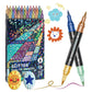 24 Colors Dual-Tip Glitter Marker Set