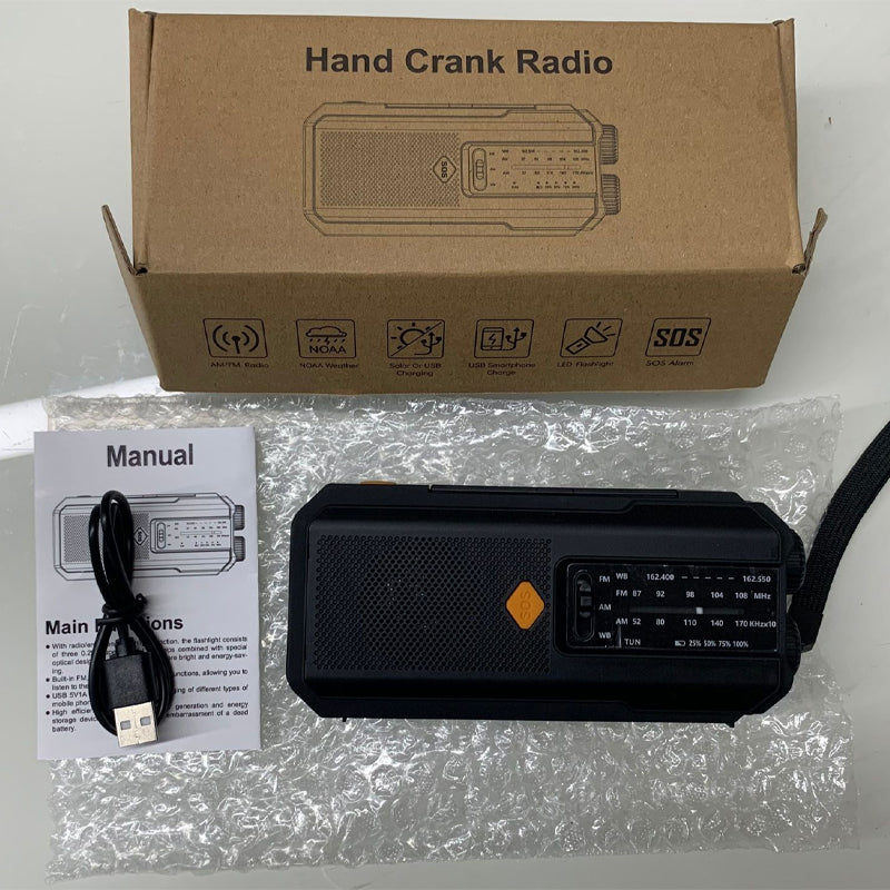 📢📢53% OFF !!!⏰📻Solar Hand-Crank Emergency Weather Radio✨