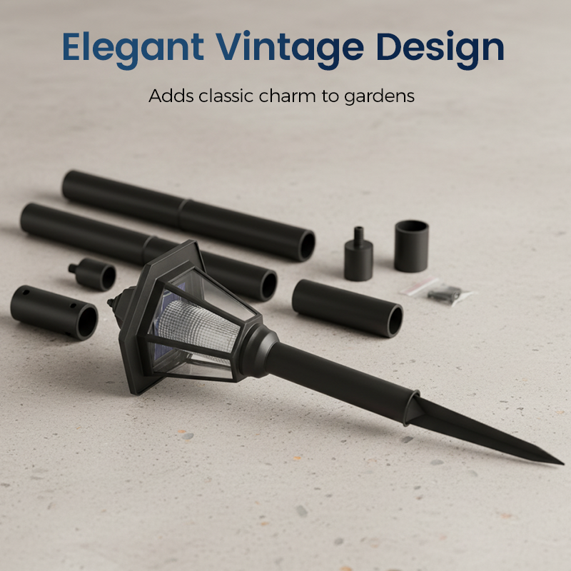 📢📢50% OFF !!!⏰Vintage Solar-Powered Hexagonal Garden Lights