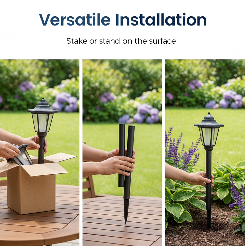 📢📢50% OFF !!!⏰Vintage Solar-Powered Hexagonal Garden Lights