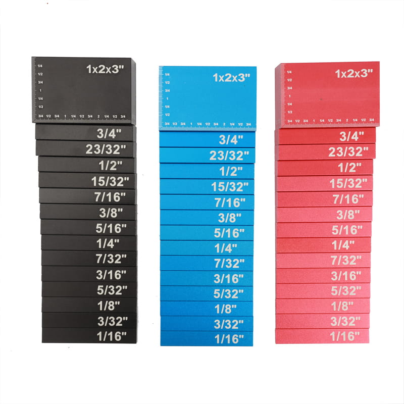 📏 HOT SALE! ⚡ 15 PCS Precision Setup Blocks Height Gauge Set – High Precision, Durable Aluminum Alloy, Clear Scale, Wide Application for Woodworking & Machinery 🛠️