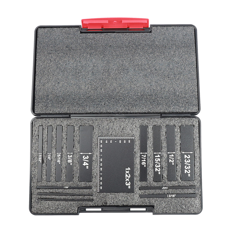 📏 HOT SALE! ⚡ 15 PCS Precision Setup Blocks Height Gauge Set – High Precision, Durable Aluminum Alloy, Clear Scale, Wide Application for Woodworking & Machinery 🛠️