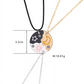 3-Piece Sun, Moon & Star Friendship Necklace Set