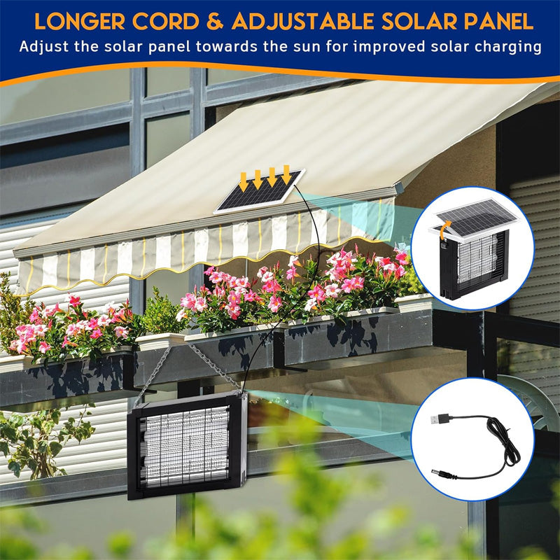 🦟 50% OFF NOW! ☀️ 3500V High Powered Solar Bug Zapper – Indoor & Outdoor, Waterproof & Chemical-Free for Effective Protection 🏠