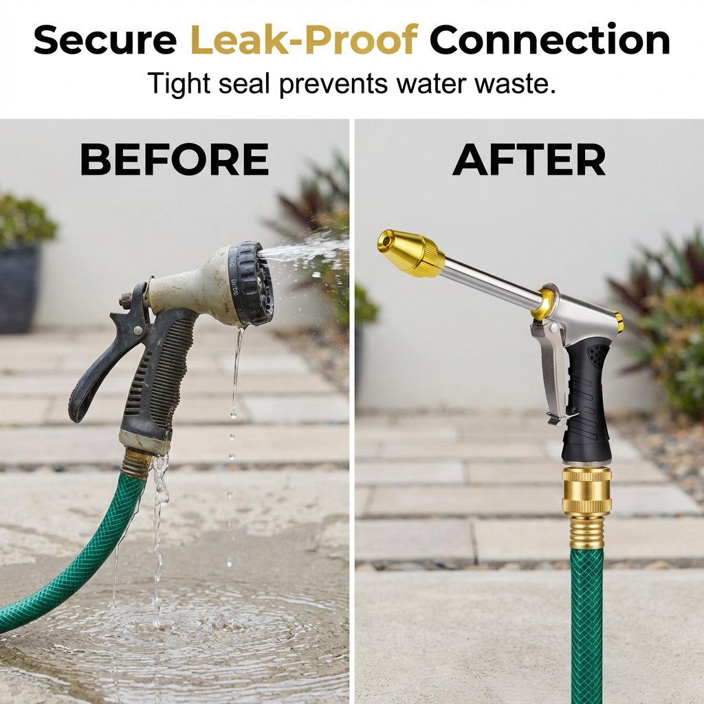 High-Pressure Cleaning Water Gun✨Long copper pole, suitable for car cleaning, watering plants, and gardening tools