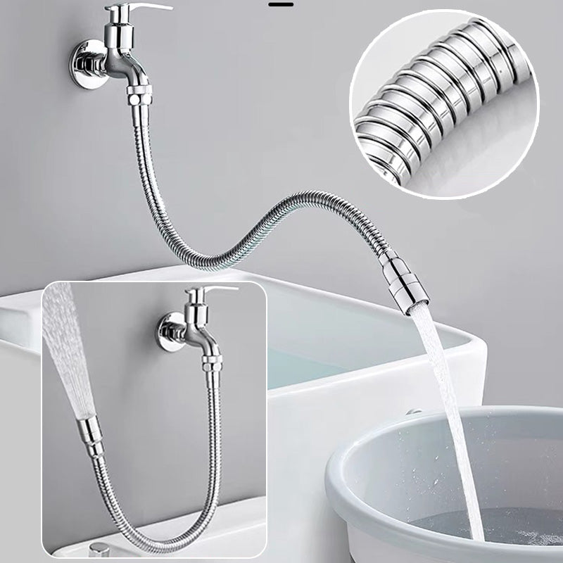 Flexible 360 Degree Stainless Steel Faucet Splashproof Extension