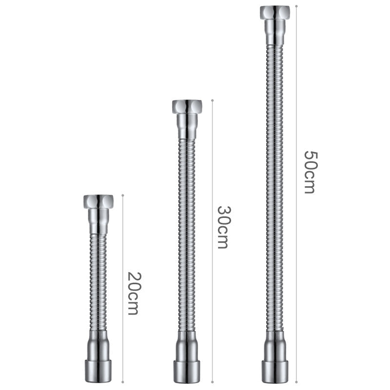 Flexible 360 Degree Stainless Steel Faucet Splashproof Extension