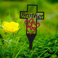 Metal Cross Stake Insert Plaque for Cemetery Memorials