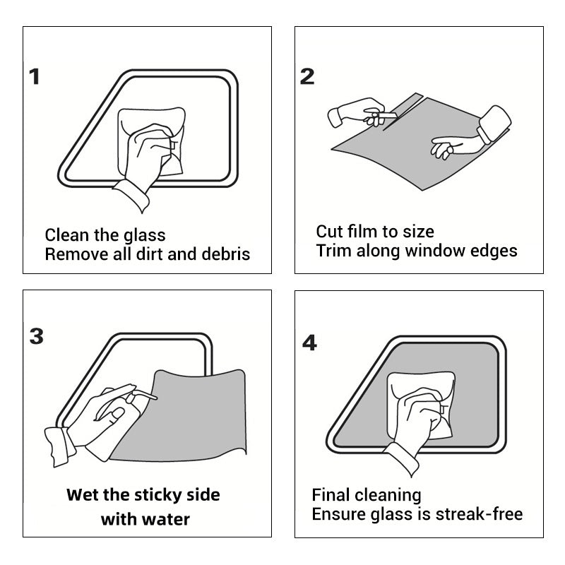 ☀️🚗 UV-blocking window film – cuts heat, easy install, 99% protection!