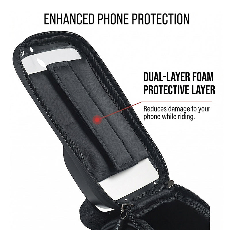 Phone Front Waterproof Bicycle Frame Bag