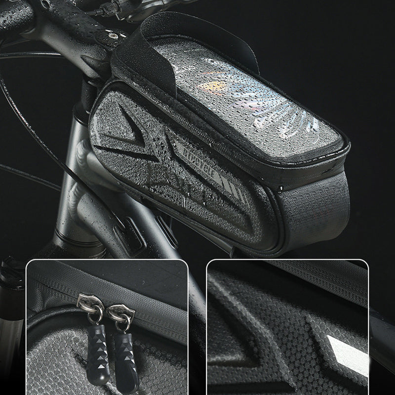 Phone Front Waterproof Bicycle Frame Bag