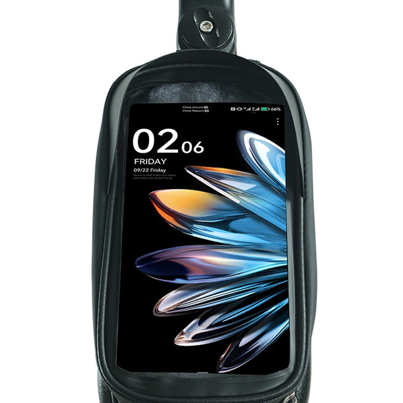 Phone Front Waterproof Bicycle Frame Bag