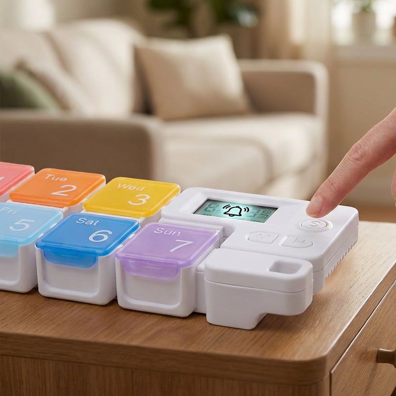 Smart Electronic Pill Box with Timed Reminder