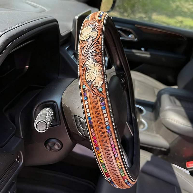 All-Season Printed Steering Wheel Cover