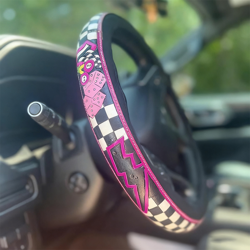 All-Season Printed Steering Wheel Cover
