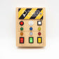 🔆 LED Light Wooden Busy Board – Switch & Button Sensory Toy, Montessori Early Learning, Best Gift for 1-3 Year Old Boys & Girls 🧒