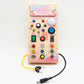 🔆 LED Light Wooden Busy Board – Switch & Button Sensory Toy, Montessori Early Learning, Best Gift for 1-3 Year Old Boys & Girls 🧒